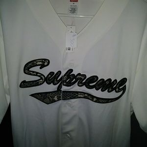 Snake Script Supreme Baseball Jersey